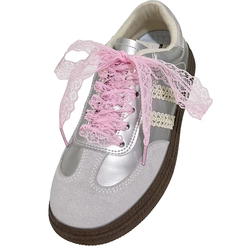 1 paire de lacets de remplacement en dentelle, accessoires de décoration élégants pour chaussures, p