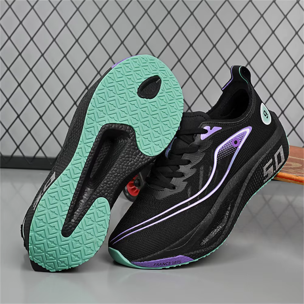 Chaussures de course pour hommes, spécialité sportive, plaque en carbone, marathon, respirantes, lég