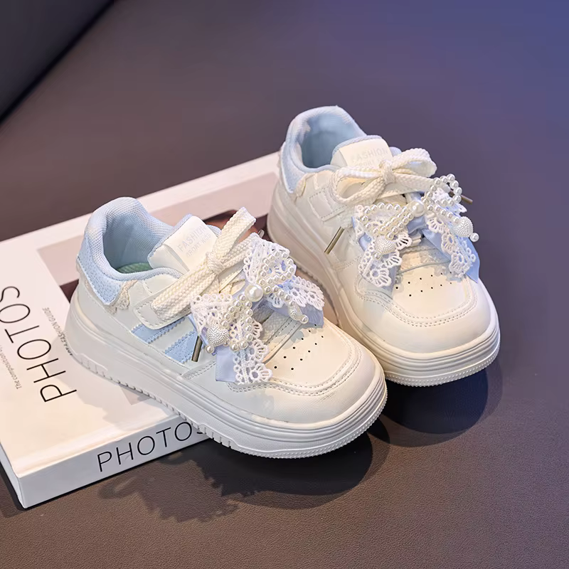 Chaussures de sport pour filles, style princesse, décontractées, à semelle souple, respirantes et an