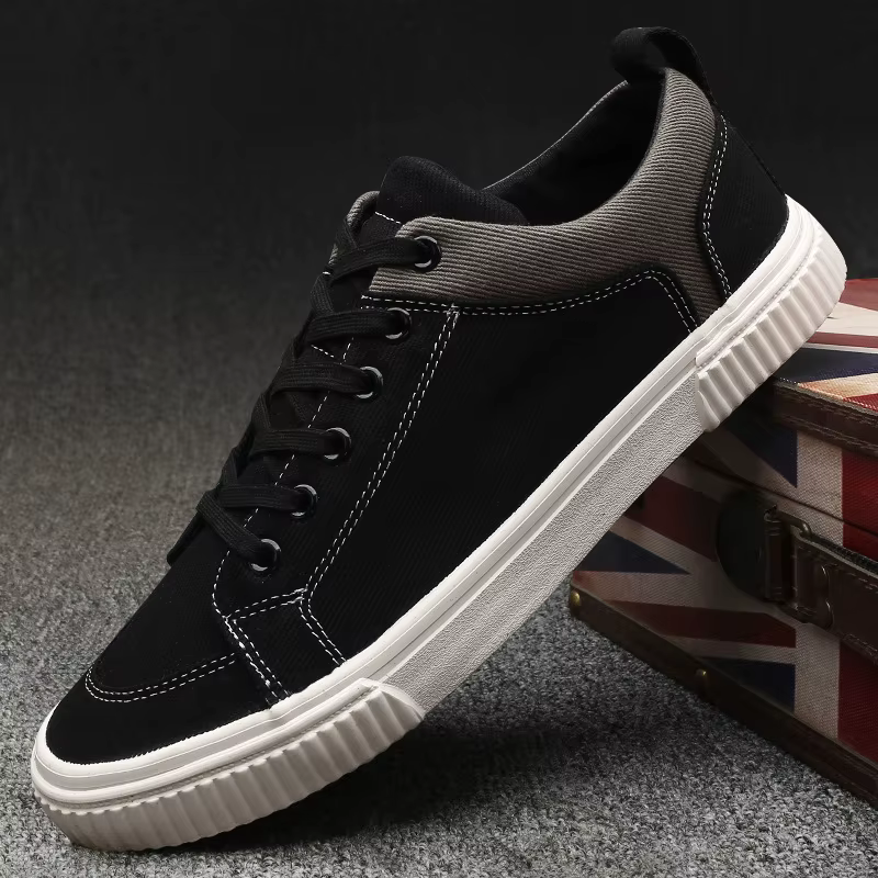 Chaussures en toile pour hommes, chaussures d'extérieur décontractées, baskets respirantes de luxe v