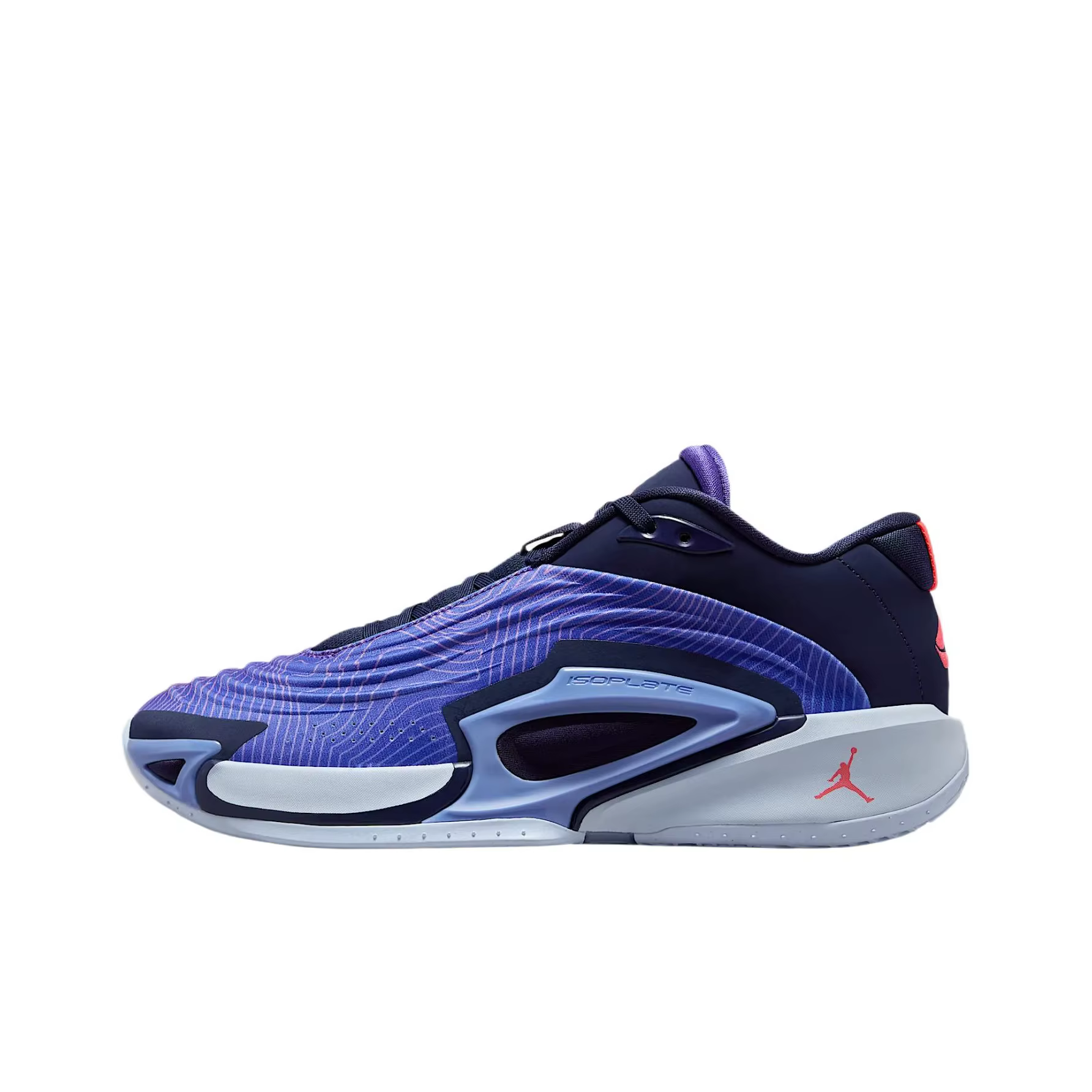 POIZON Jordan Luka 3 Chaussures de basket-ball basses à amorti pour hommes Violet FQ1285-500