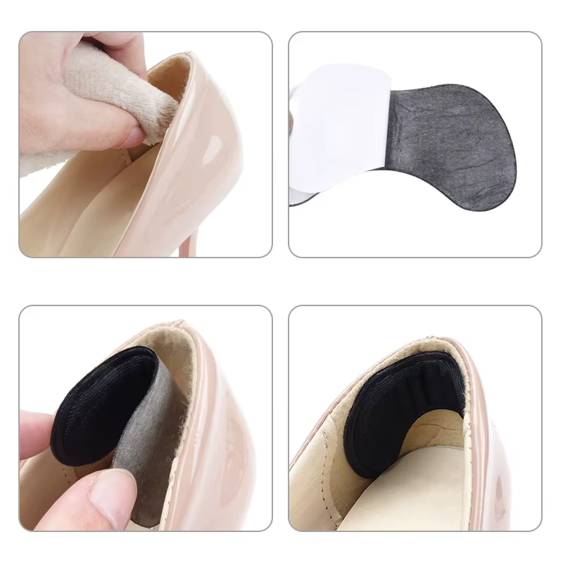 2 paires de coussinets de talon 4D, patchs anti-frottement, coussinets de chaussures, soulagement de