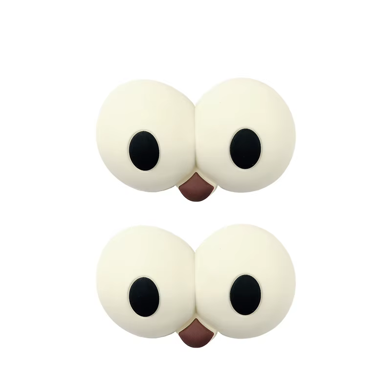 Lot de 2 boucles de chaussures en forme d'œil 3D, taille MAX, en carton amine, accessoires à breloqu