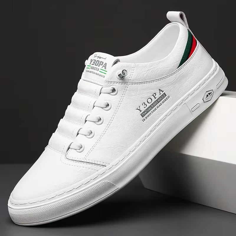Chaussures en cuir respirantes pour hommes, chaussures de marche en plein air, chaussures de sport C