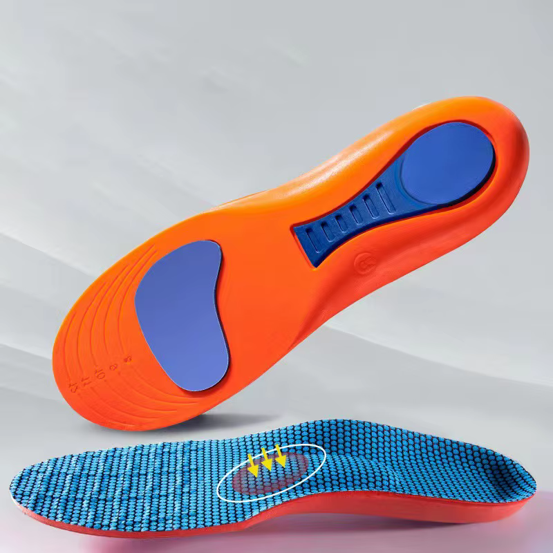 Semelles intérieures orthopédiques élastiques pour chaussures, technologie unisexe, Absorption des c