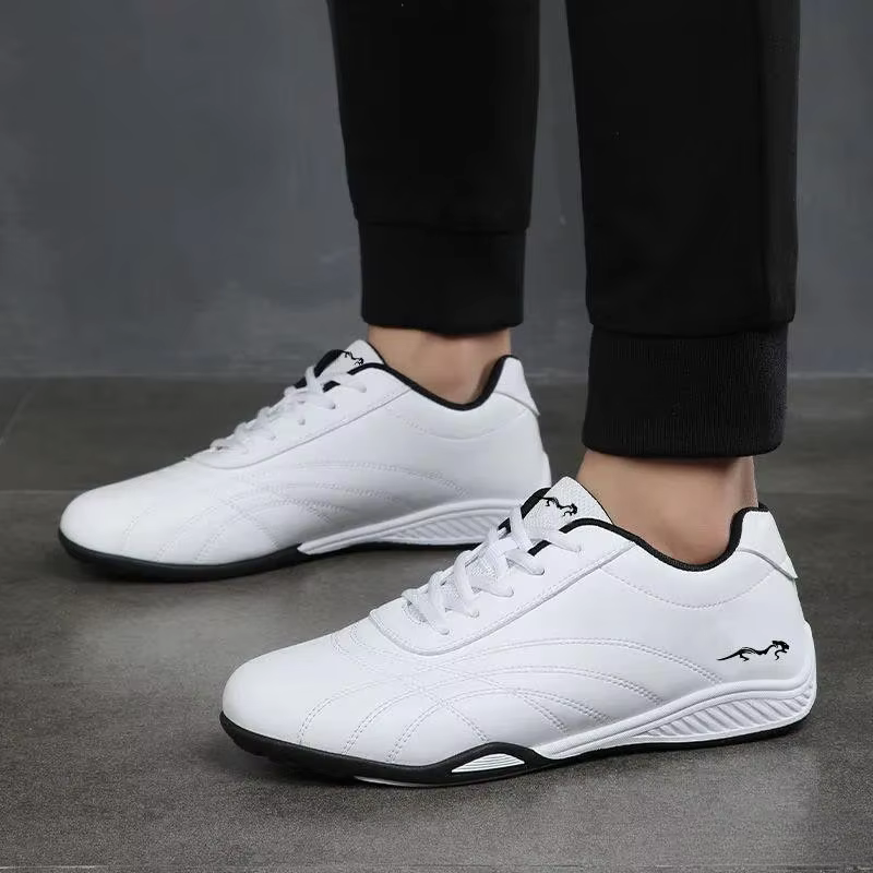 Chaussures de loisir à la mode en cuir pour hommes, baskets de sport pour hommes, imprimés d'animaux