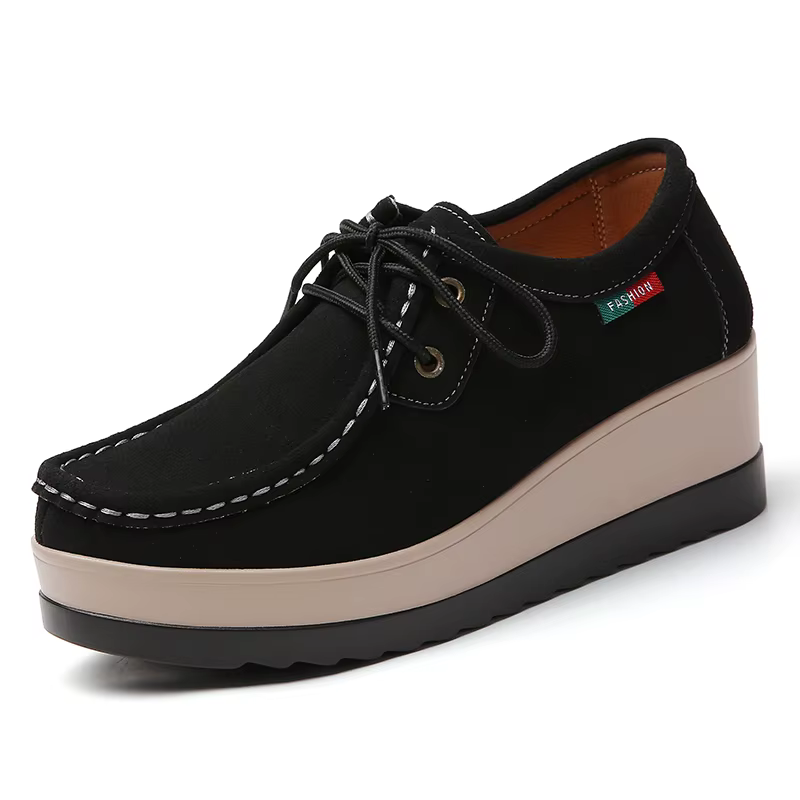 Chaussures de Marche à Lacets Confortables et Décontractées pour Femme, Semelle Épaisse, Grande Tail