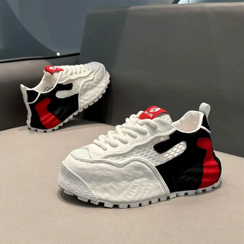 Marque chaussures pour hommes mode grosses baskets nouvelle maille chaussures décontractées respiran