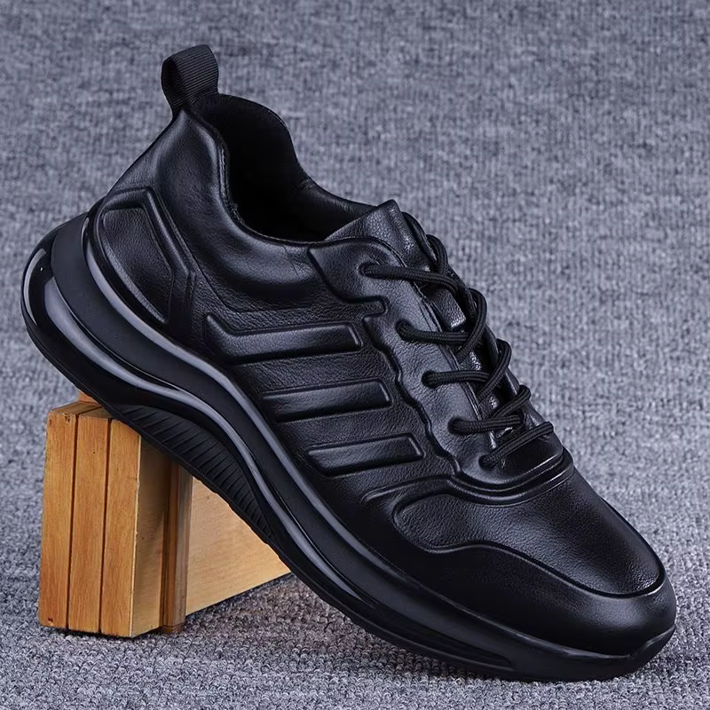Chaussures en cuir véritable pour hommes, chaussures en cuir de vachette ultra légères, l'offre elle