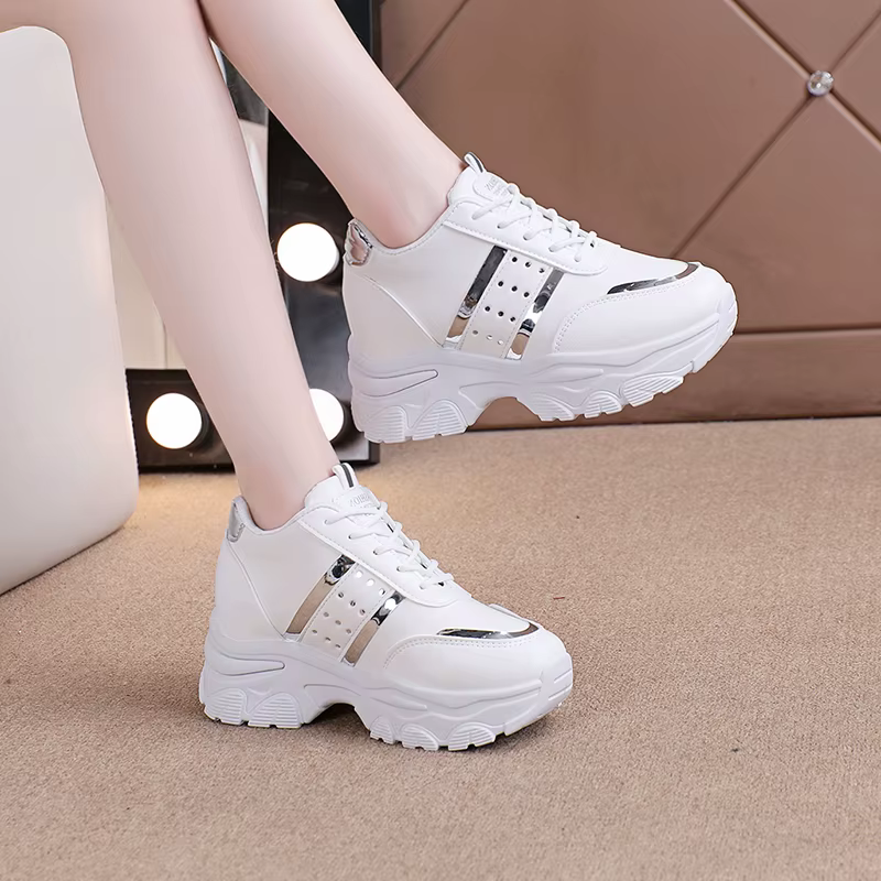 Baskets de tennis à plateforme pour femmes, chaussures de printemps confortables et décontractées, a
