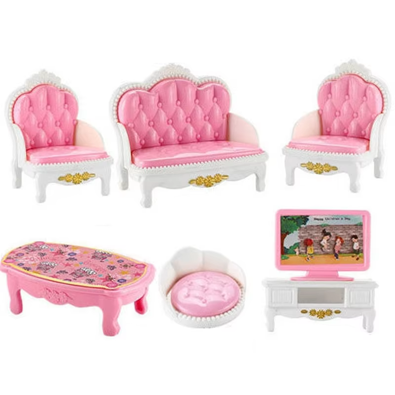 Ensemble de meubles miniatures pour la maison, accessoires de beurre pour chambre à coucher, salon, 