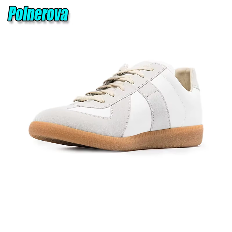 Baskets décontractées en daim et cuir pour femmes et hommes, chaussures plates à lacets, bout rond, 