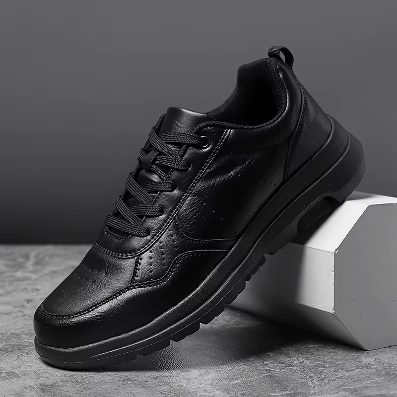 Baskets en cuir non ald pour hommes, chaussures décontractées, respirantes, loisirs, tendance