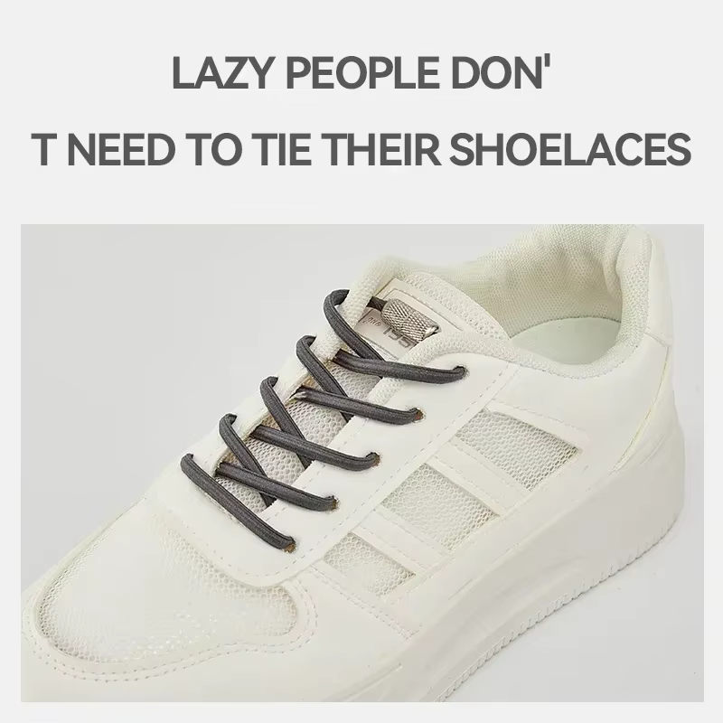 Lacets élastiques pour baskets, sans cravate, ronds de Tennis, sans attaches, pour enfants et adulte