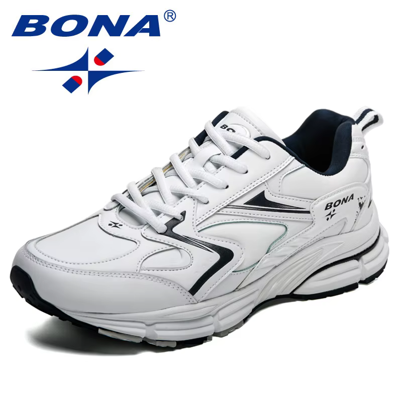 BONA nouveaux créateurs marque de luxe baskets à la mode hommes chaussures décontractées respirant c