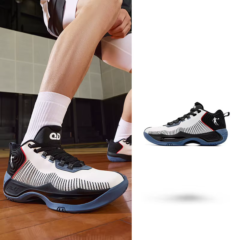 Chaussures de basketball QIAODAN pour hommes 2026 – Nouvelles baskets montantes en cuir légères et a