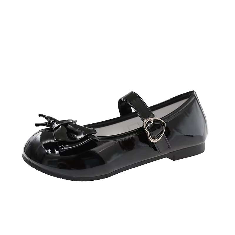 Chaussures Lolita Mary Jane pour femmes, chaussures plates à bout rond avec nœud papillon, style mig