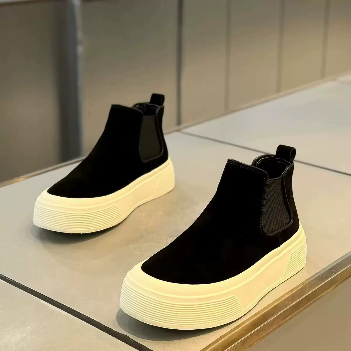 Chaussures pour hommes 2026, nouvelle mode printemps, baskets montantes décontractées à semelle épai