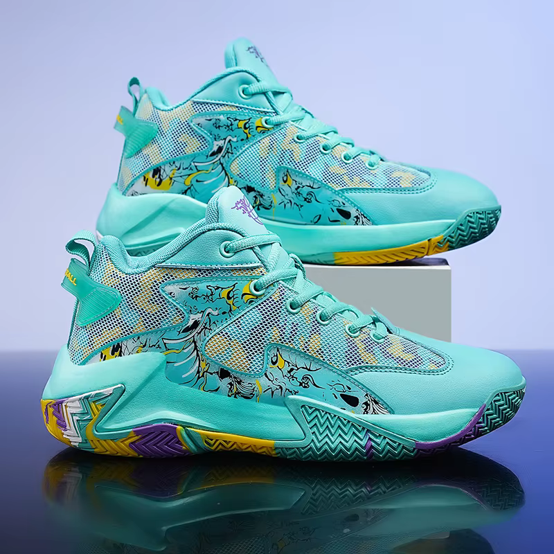 Nouvelles chaussures de basket-ball pour hommes, antidérapantes, résistantes à l'usure, absorption d