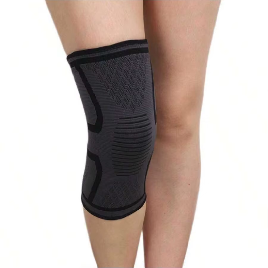 Manchon de soutien du genou à Compression élastique et respirant, 1 pièce, pour basket-ball, course 
