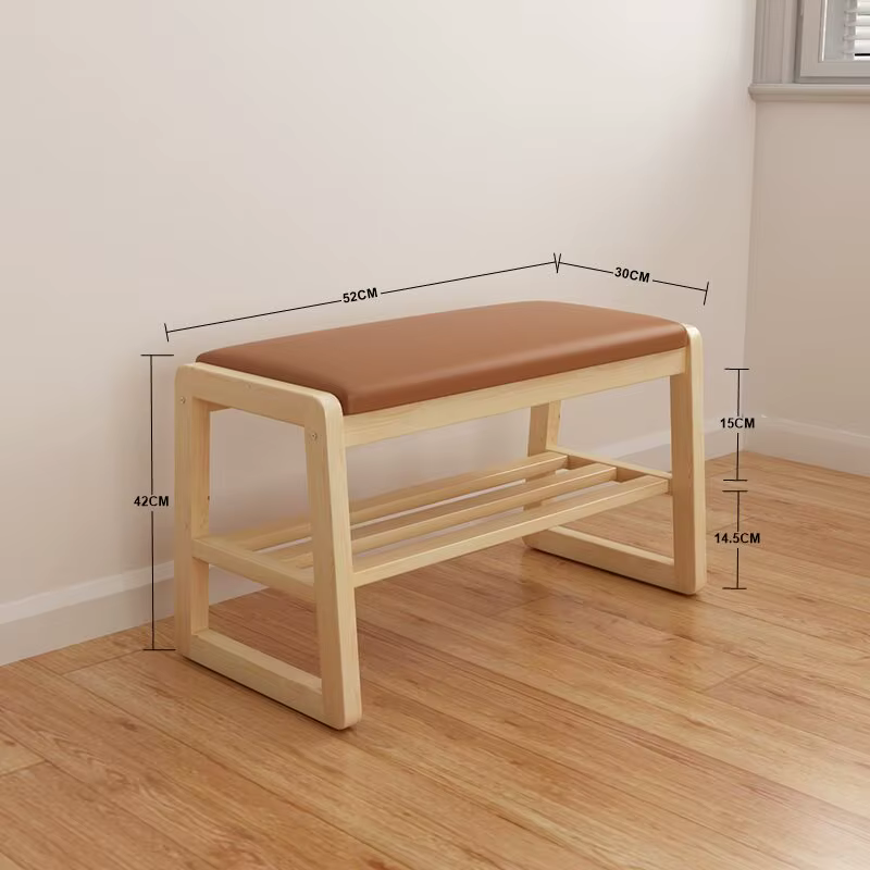 Banc à chaussures de luxe, tabouret d'entrée, chaises de salon pour adultes, tabouret de chambre à c