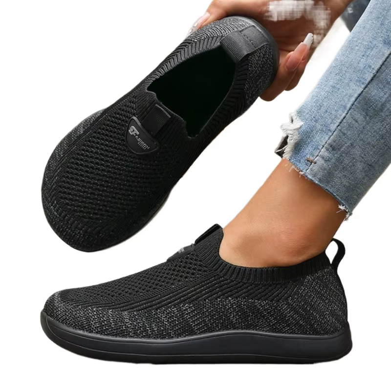 Chaussures plates à bout large pour femmes, légères et confortables, chaussures De marche à la mode,