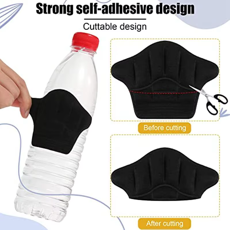 Coussinets de protection de talon en cuir, taille réglable, pour chaussures de sport, soulage la dou