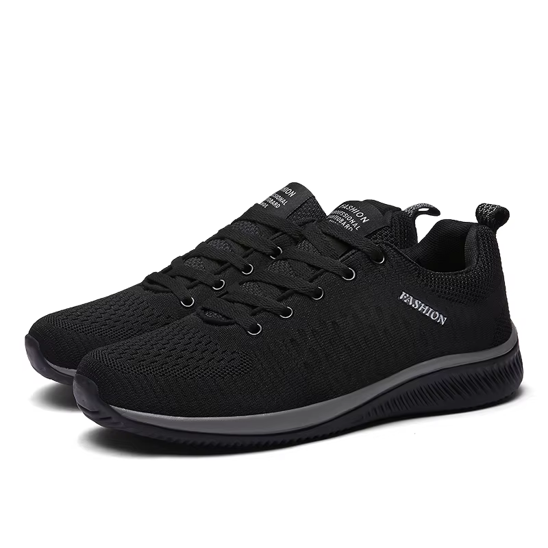 Chaussures de course en tricot pour hommes, baskets décontractées, sports respirants, course athléti