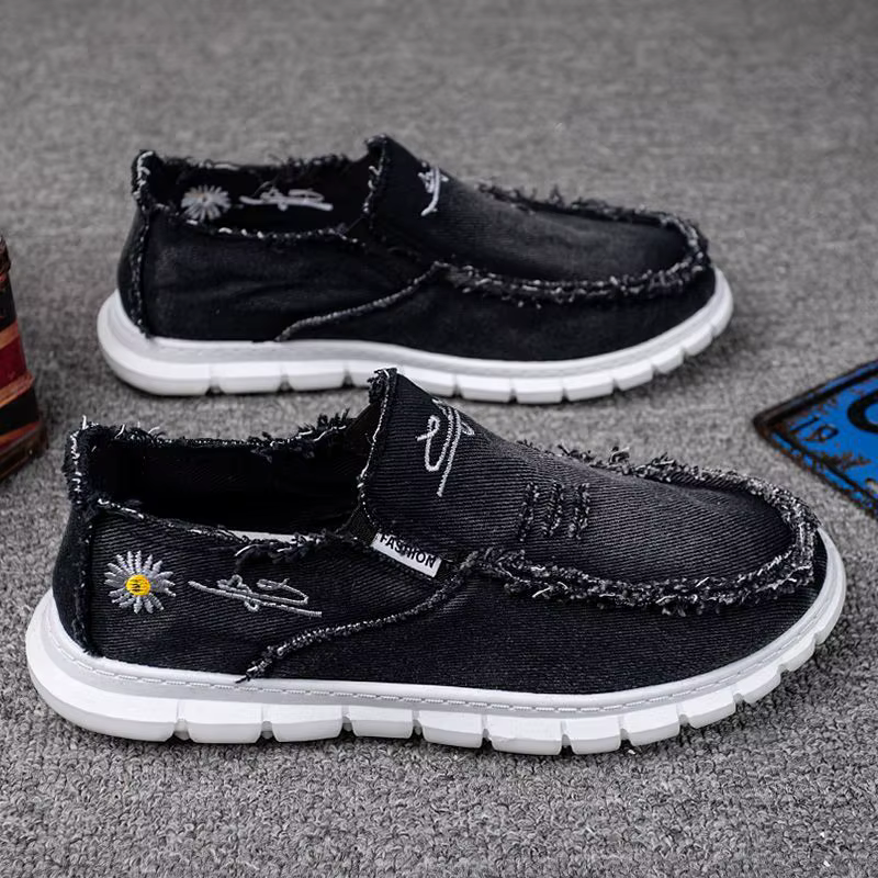 Chaussures en Toile Imprimée pour Homme, Baskets de dehors Légères et Respirantes, Espadrilles Décon