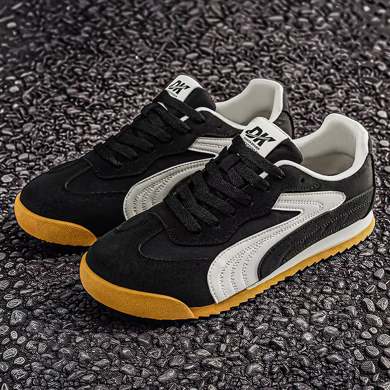 Chaussures de sport rétro allemandes basses pour hommes, colorées, respirantes, à semelle souple, dé