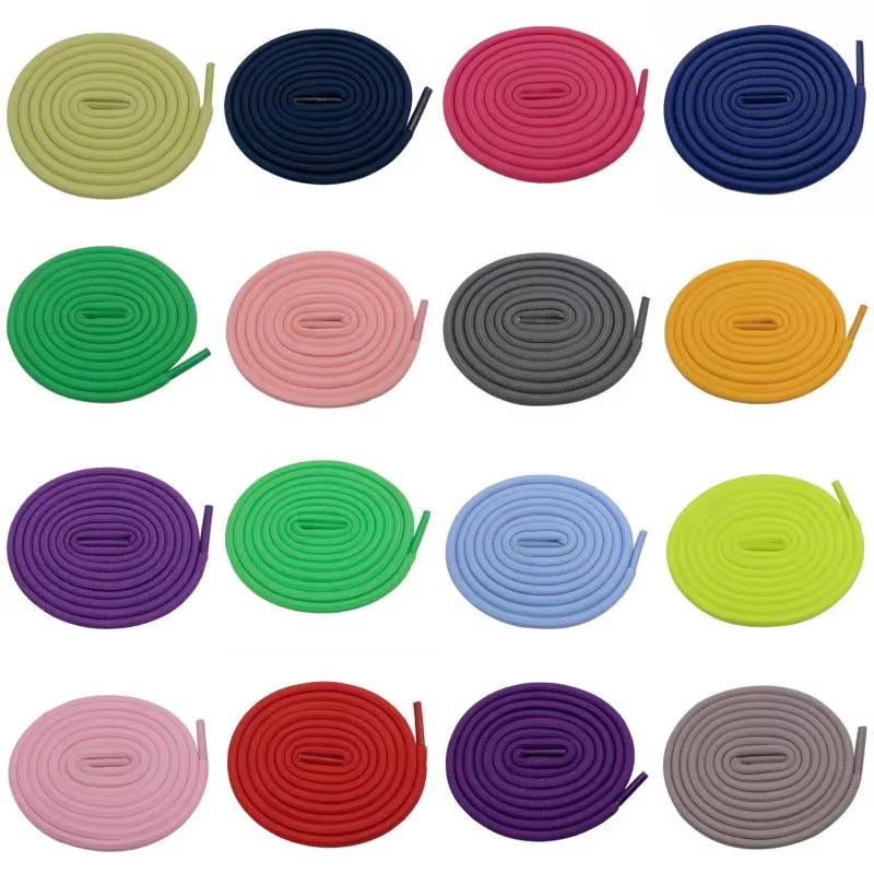Coolstring lacets ronds Extra longs de 5mm lacets de sport cordes de chaussures roses colorées pour 