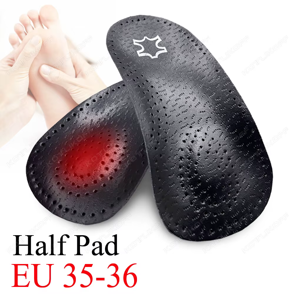 Semelles intérieures en cuir pour chaussures, semelle pour hommes et femmes, coussinets demi/complet