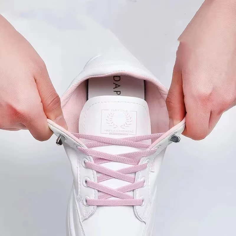 Lacets élastiques en dentelle pour chaussures de course et de randonnée, sans cravate, baskets de lo