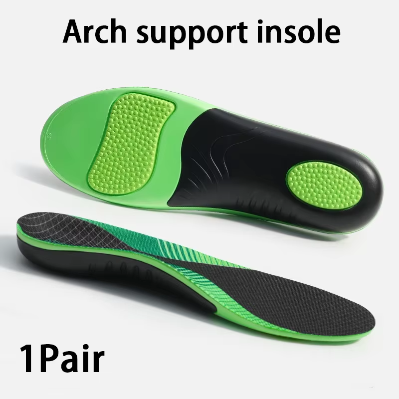 Semelles de chaussures de sport absorbant les chocs, soutien de la voûte plantaire, semelle orthopéd