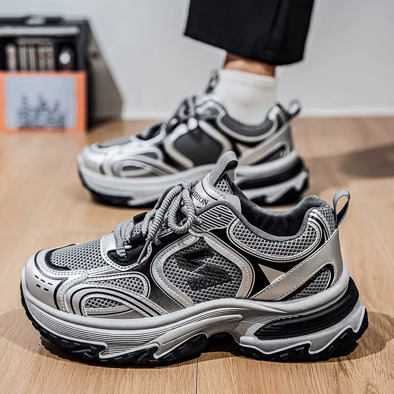 Chaussures de sport décontractées multifonctionnelles pour hommes, avec hauteur accrue à l'intérieur