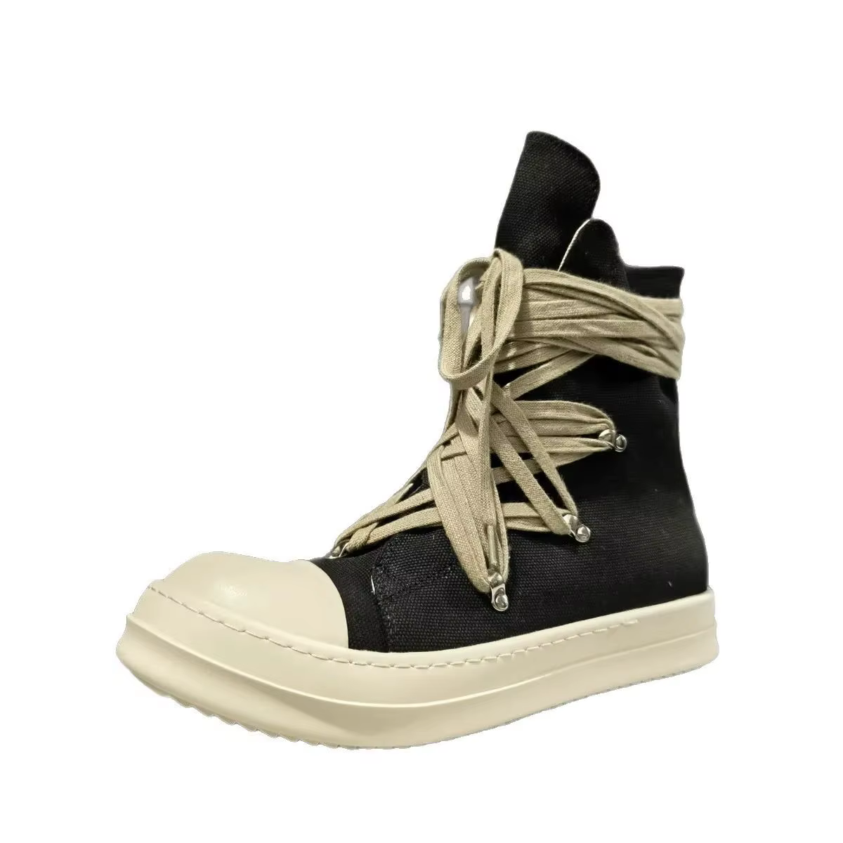 Hommes chaussures hautes décontracté toile plate-forme luxe formateurs à lacets femmes baskets Zip h
