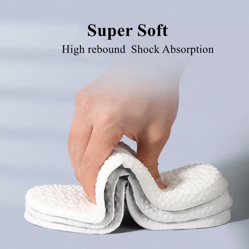 Semelles intérieures en Latex PU pour chaussures de sport, absorbant la sueur, respirantes, déodoran