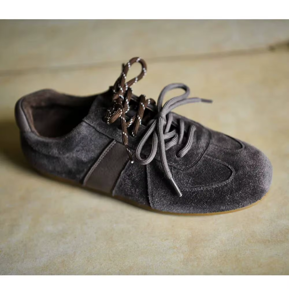 Chaussures de sport rétro à semelle épaisse pour femmes, chaussures Dequn à talon compensé, conforta