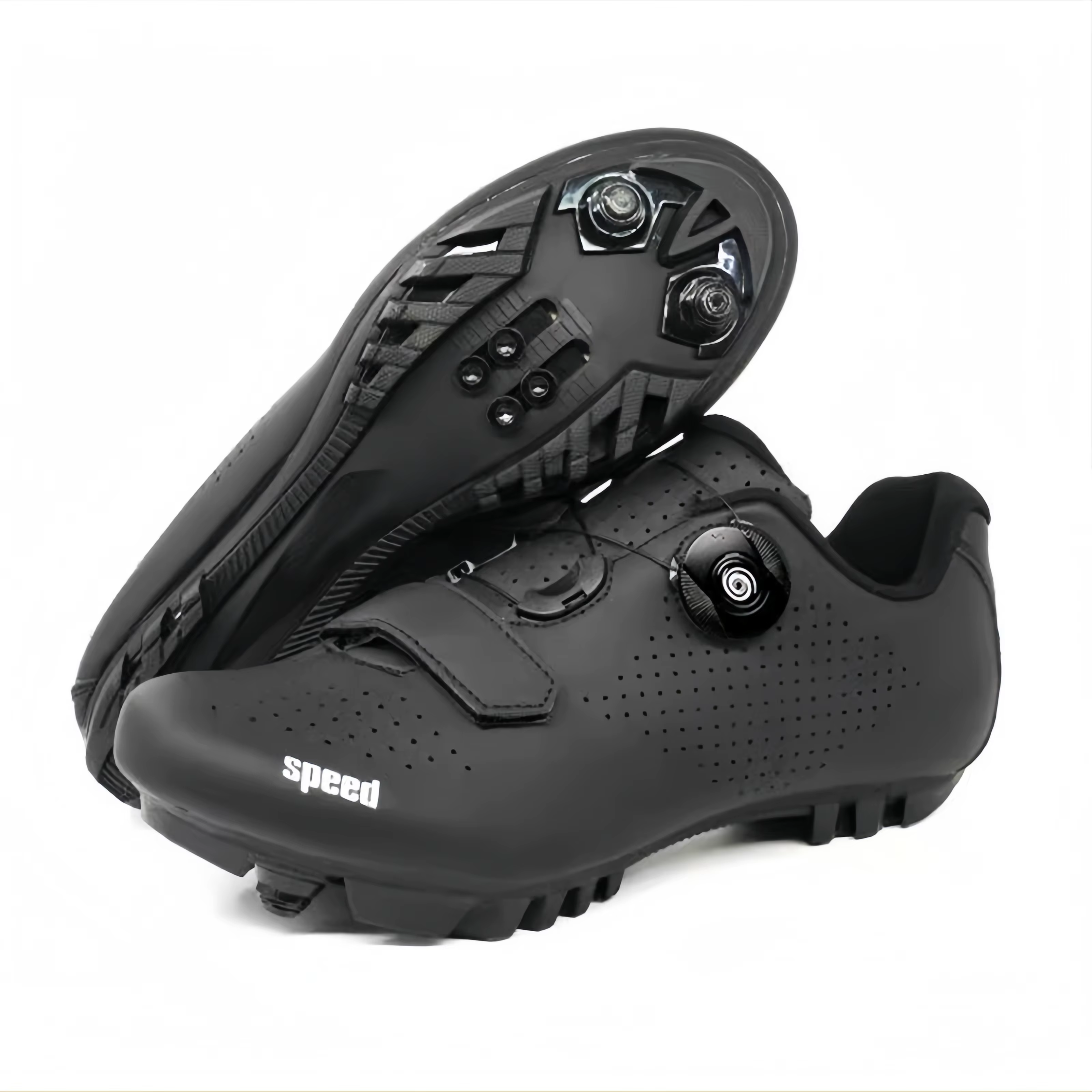 Chaussures de cyclisme professionnelles en plein air pour hommes, semelles en nylon plus légères, ti