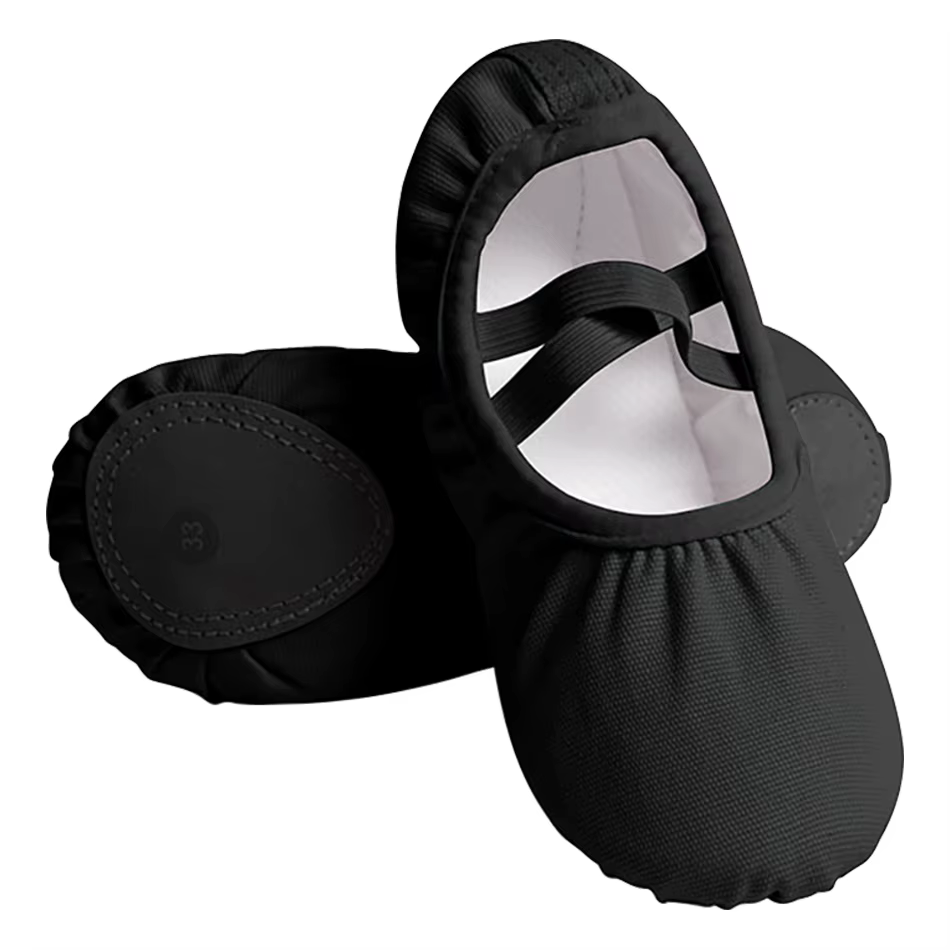 Chaussures de Ballet en toile pour filles, pantoufles de danse à semelle fendue souple, chaussures p