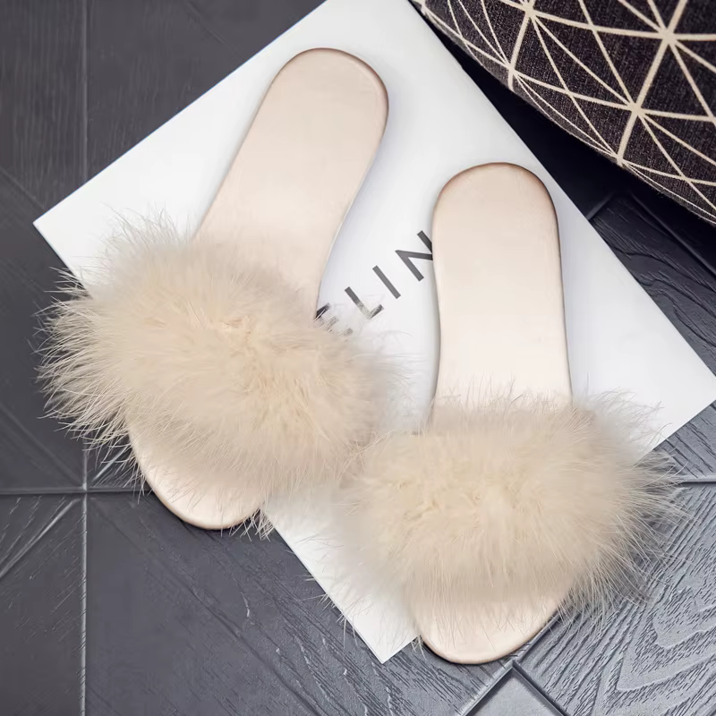 Maogu-Pantoufles en Satin Rouge pour Femme, Chaussures Plates Confortables, Nouvelle Collection Prin