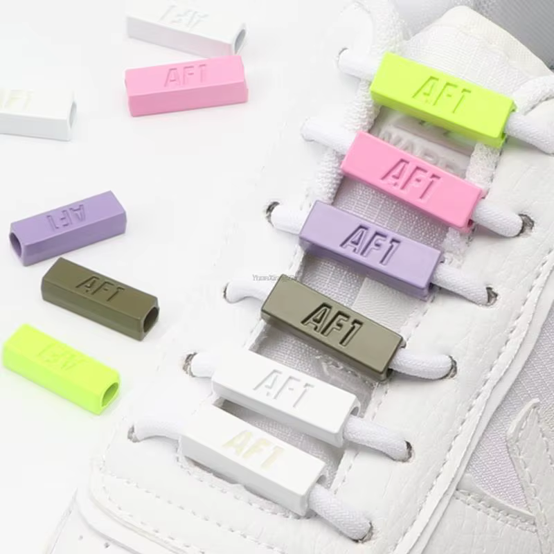 Nouvelles breloques de chaussures lumineuses, lacets de baskets ronds en métal à boucle AF1, décorat
