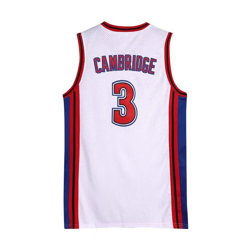 Aaliyah19 # Brick Layers CAMBRIDGE 3 White Basketball Jersey, Vêtements trempés, Halloween Cosplay J