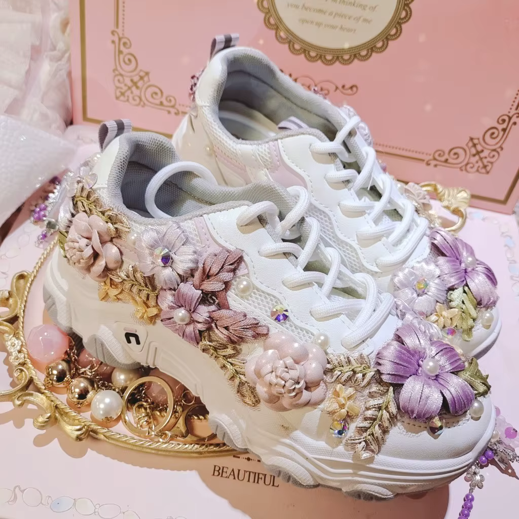 Baskets plateforme tendance pour femme, printemps automne, respirantes en maille, décontractées, à s