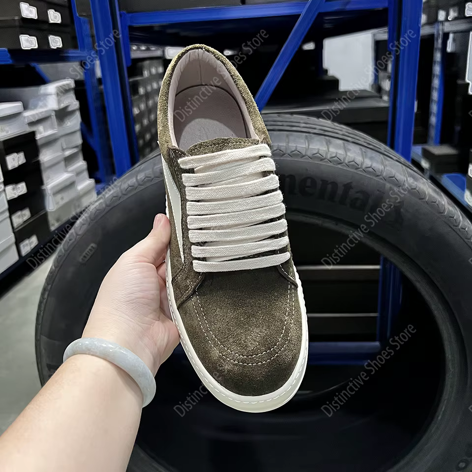 Marque décontracté bas marron daim hommes chaussures concepteur qualité classique RO chaussures mode