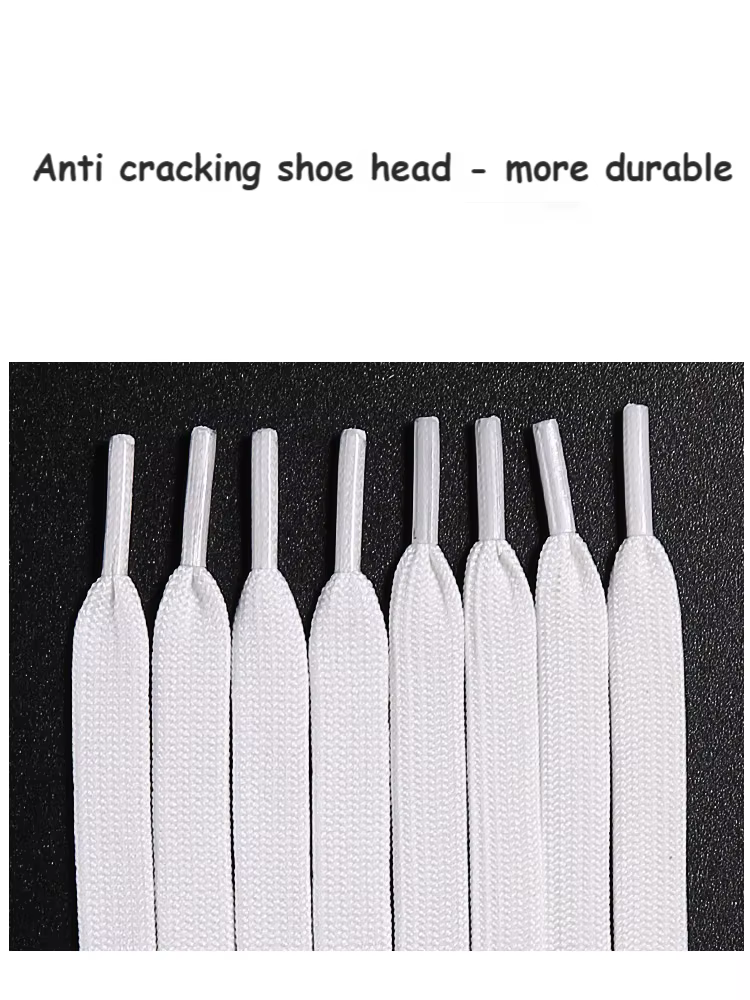1 paire de lacets classiques blanc noir lacets plats lacets de chaussures de haute qualité pour bask