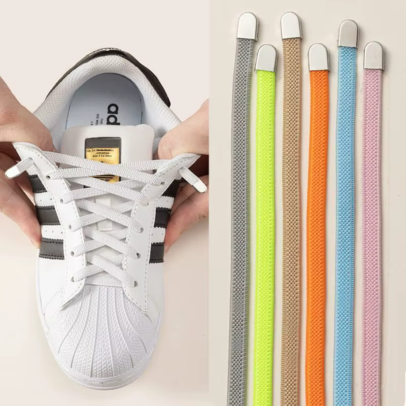 1 paire de lacets de chaussures sans cravate lacets élastiques loisirs de plein air baskets sécurité