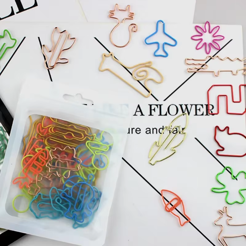 30 pièces Kawaii papier Clips signet papeterie Scrapbook Gadget fournitures scolaires bureau mignon