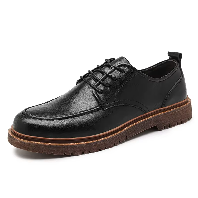 Automne nouveaux hommes en cuir décontraï chaussures richelieu luxueux chaussures faites à la main e