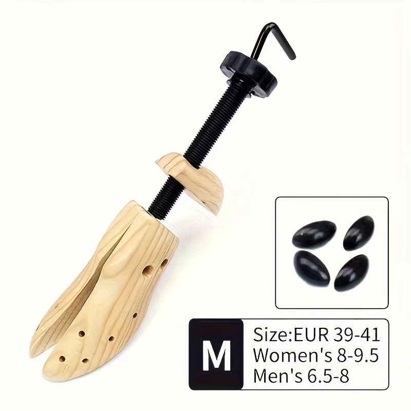 1/2 Paire d'Élargisseurs de Chaussures en Bois pour Femmes et Hommes - Écarteur pour Pieds Larges, H